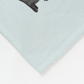 Boys Cute Blue Waterverf Dinosaur Alphabet Kinder Fleece Deken (Hoek)