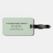 Boys Cute Digger Excavator Doodle en Name Bagagelabel (Achterkant horizontaal)