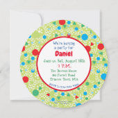 Boys Cute Dinosaur, 4e verjaardag Kaart (Achterkant)