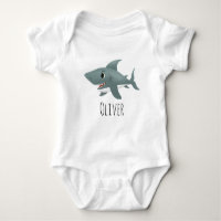 Boys Cute en Whimsical Blue Ocean Shark
