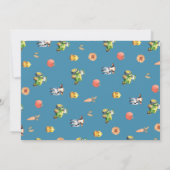 Boys Cute Farm Animals Tractor Baby shower Bedankkaart (Achterkant)