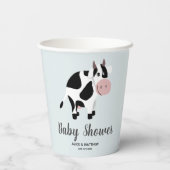 Boys Cute Farm Animals Tractor Baby shower Papieren Bekers (Achterkant)