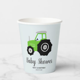 Boys Cute Farm Animals Tractor Baby shower Papieren Bekers