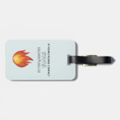 Boys Cute Fire Engine Truck Kinder Bagagelabel (Achterkant horizontaal)