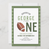 Boys Cute Football Sports Kinder 1e verjaardag Kaart (Voorkant)