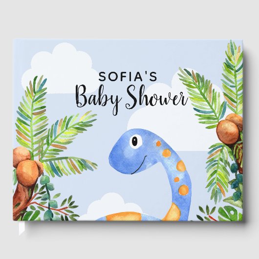 Boys Cute Oerwoud Baby shower Gastenboek (Voorkant)