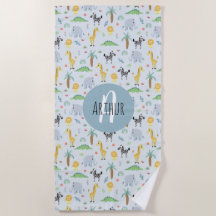 Boys Cute Oerwoud Safari Animals Zebra Kinder