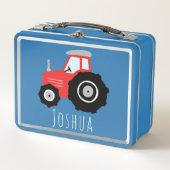 Boys Cute Red Boerderij Tractor Kinder (Voorkant)