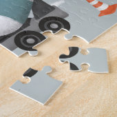 Boys Cute Road Construction Cartoon Kinder Legpuzzel (Zijkant)