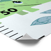 Boys Cute Safari Animals Elephant CM Growth Chart Poster (Hoek)