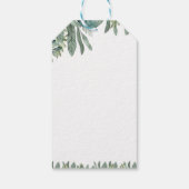 Boys Cute Safari Birthday Cadeaulabel (Achterkant)