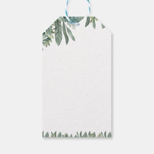 Boys Cute Safari Birthday  Cadeaulabel (Achterkant)