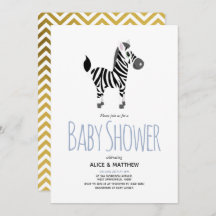 Boys Cute Safari Oerwoud Zebra Baby shower