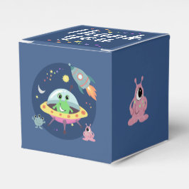 Boys Cute Space Alien Rocket Baby shower Bedankdoosjes