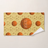 Boys Cute Sports Basketball Pattern Kids Handdoek (Handdoek)