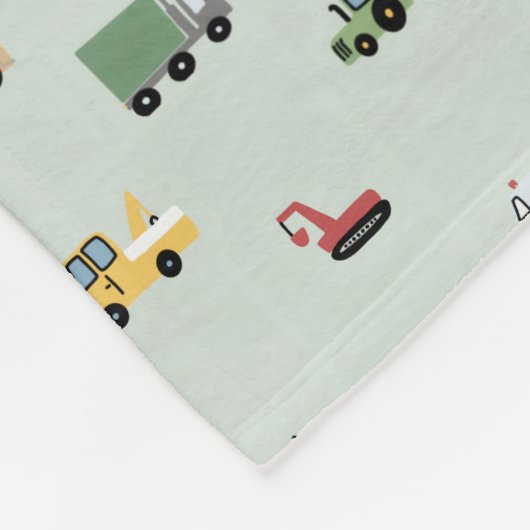 Boys Cute Transport Car Pattern Kids Fleece Deken (Hoek)