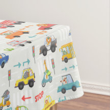Boys Cute Transport Car Pattern Kinderen Birthday