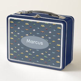 Boys Cute Transport Car Pattern monogram Kids