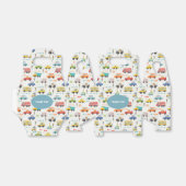 Boys Cute Transport Vehicle Patroon Birthday Bedankdoosjes (Uitgevouwen)