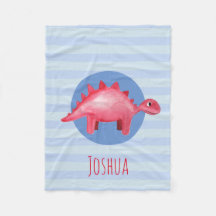 Boys Cute Waterverf Dinosaur Blue Kinder