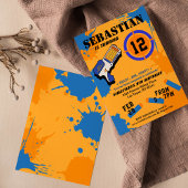 Boys Dart Pistool Party Birthday Invitation Kaart