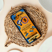 Boys Dart Pistool Party Birthday Invitation Kaart