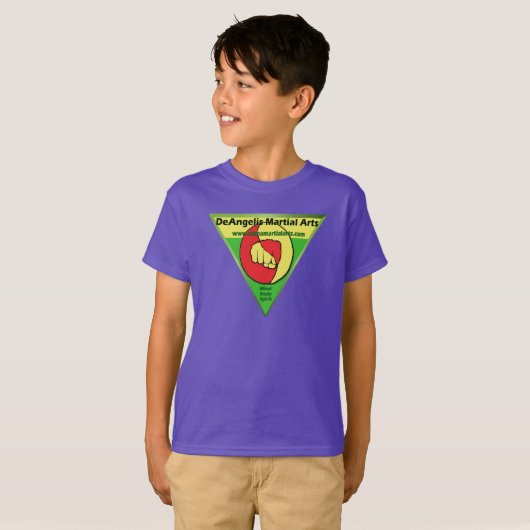 Boys DeAngelis Martial Arts Shirt (Voorkant volledig)