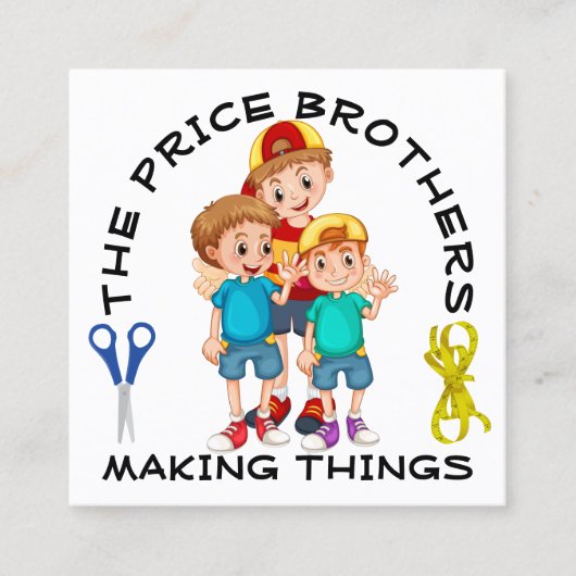 Boys Designers Visitekaartje (Voorkant)