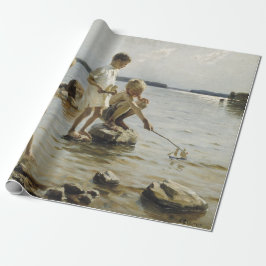 Boys die op de kust spelen (door Albert Edelfelt) Cadeaupapier