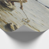 Boys die op de kust spelen (door Albert Edelfelt) Cadeaupapier (Hoek)