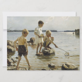 Boys die op de kust spelen (door Albert Edelfelt) Kaart