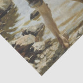 Boys die op de kust spelen (door Albert Edelfelt) Tissuepapier (Detail)