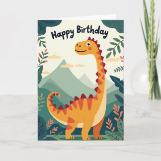 Boys Dino Birthday Card Kaart