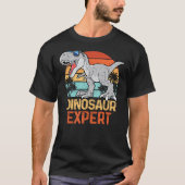 Boys Dinosaur Expert Funny Paleontologist T-Rex Ki T-shirt (Voorkant)