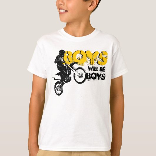 Boys Dirt Bike T-Shirt (Voorkant)