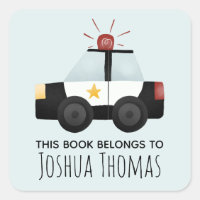 Boys Dit boek behoort tot de politieauto Kinder bo