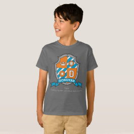 Boys Donovan name & betekenend rivierschild T-shirt
