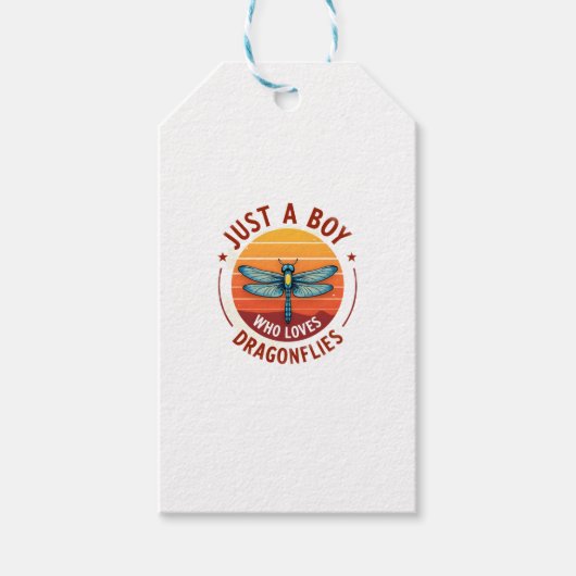 Boys Dragonfly (2) Cadeaulabel (Voorkant)