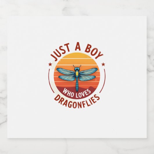 Boys Dragonfly (2) Sparkling Wijnetiket (Enkel label)