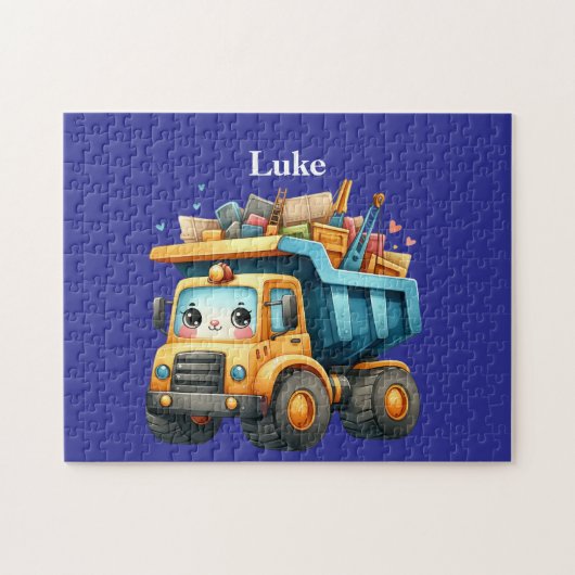 Boy's Dump truck Legpuzzel (Horizontaal)