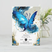 Boy's Enchanted Butterfly Verjaardag Kaart (Staand voorkant)
