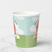 Boys Farm Animal Barnyard Cute 2nd Birthday Papieren Bekers (Rechts)