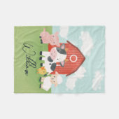 Boys Farm Animal Barnyard Kids Fleece Deken (Voorkant (Horizontaal))