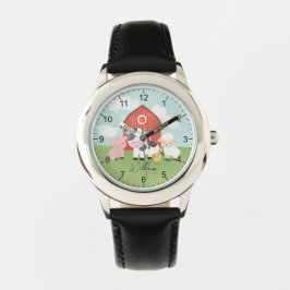 Boys Farm Animal Barnyard Kids Horloge