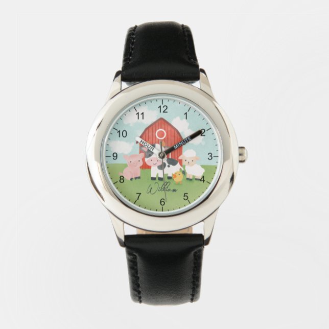 Boys Farm Animal Barnyard Kids Horloge (Creator heeft geüpload)