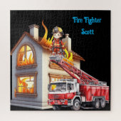 Boy's Fire Fighter Legpuzzel (Verticaal)
