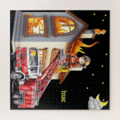 Boy's Fire Fighter Legpuzzel (Horizontaal)