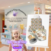 Boy's First Birthday-Oerwoud Safari Wrapping Paper Cadeaupapier