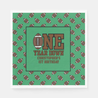 Boys Football First Year Down 1st Birthday Party Servet