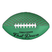 Boys Football Green Sports First Birthday Football (Voorkant)